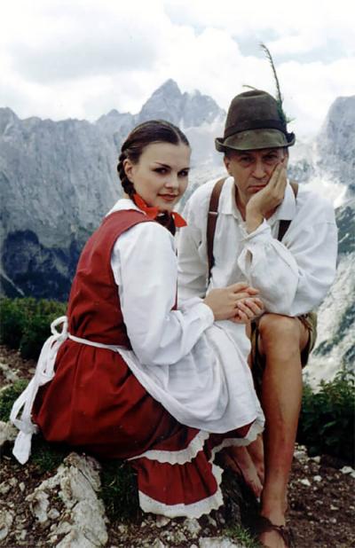 <p>Shooting videoclip for "Kaj pa ti piskaš" with Katarina Nemec, July 1999</p>