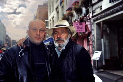 <p>With Rade Šerbedžija, London, September 11, 2001</p>